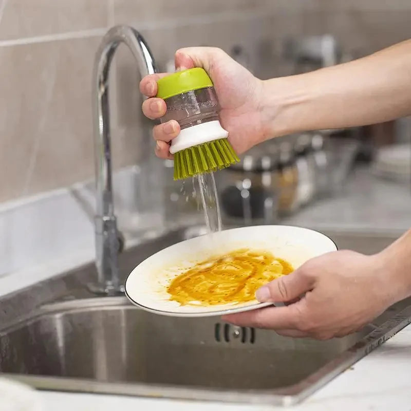 NexaNest™ Soap Dispensing Palm Brush
