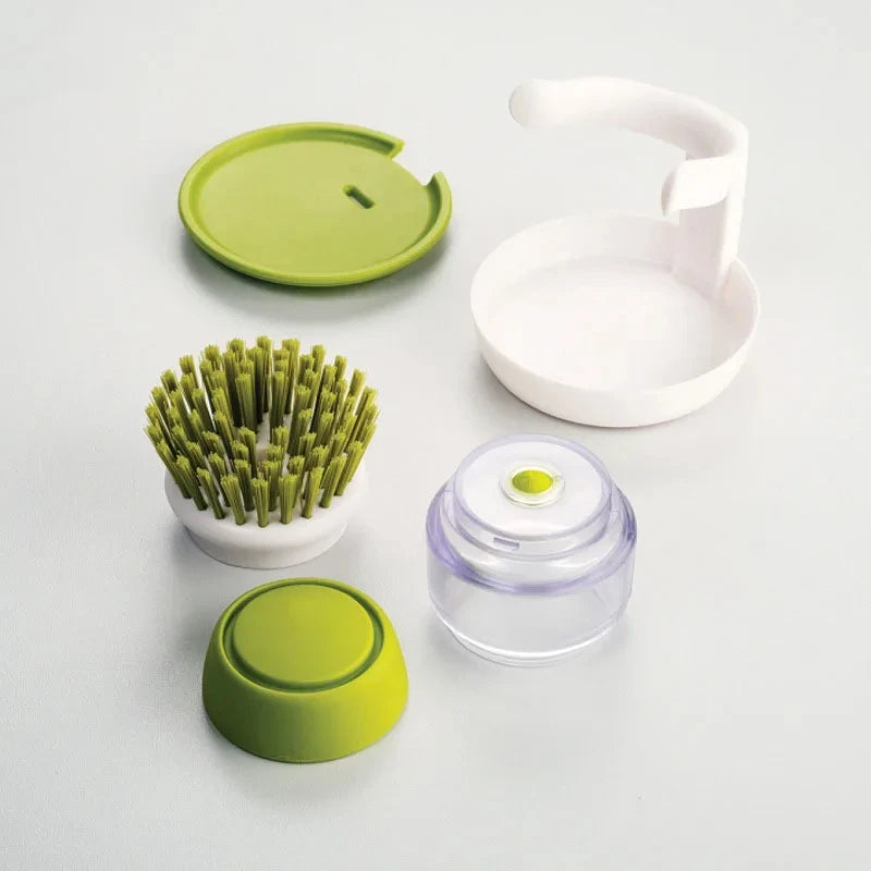 NexaNest™ Soap Dispensing Palm Brush
