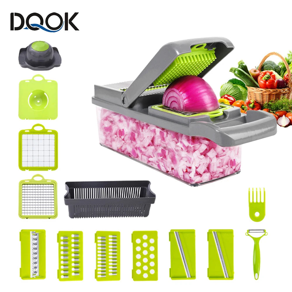 Nexnest 11-in-1 Multifunctional Vegetable Chopper & Slicer Set