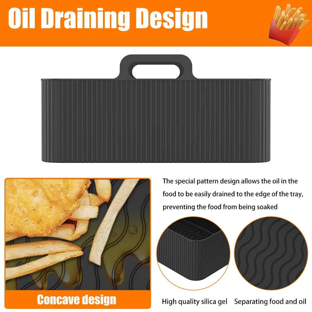 Premium Non-Stick Silicone Air Fryer Liners (2-Piece Set)