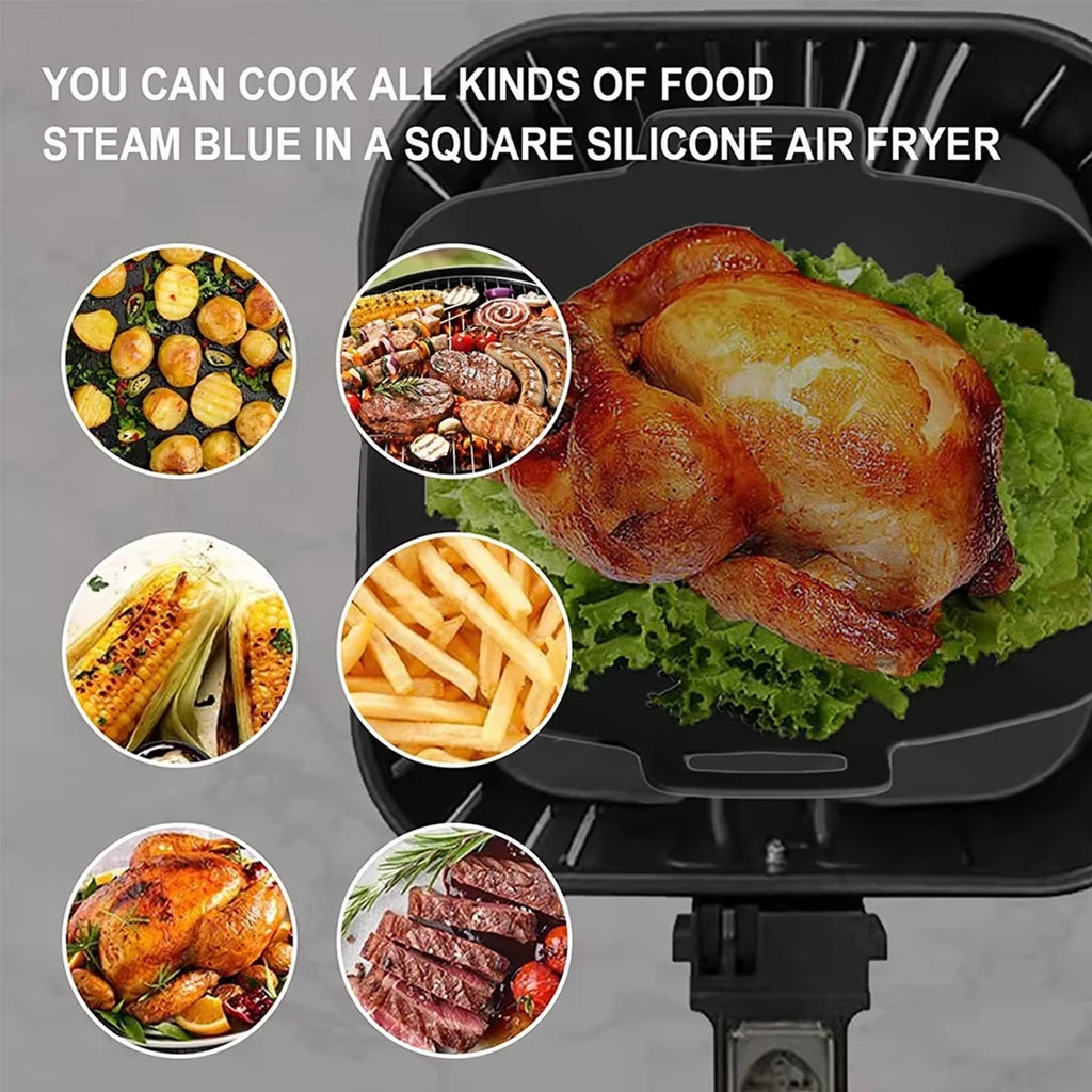 Premium Non-Stick Silicone Air Fryer Liners (2-Piece Set)