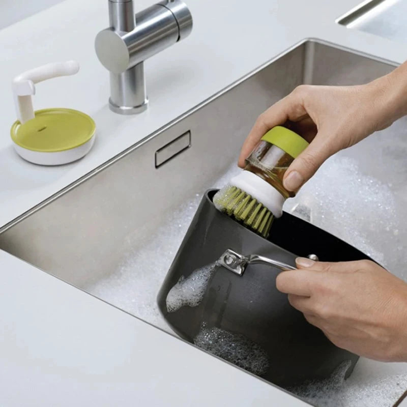 NexaNest™ Soap Dispensing Palm Brush