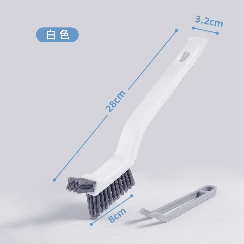 "Effective Cleaning Brush for Corners and Gaps - 2-in-1 Multipurpose Bathroom and Floor Tiles