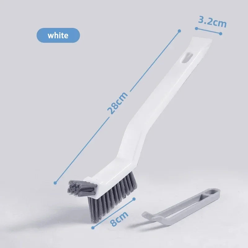 "Effective Cleaning Brush for Corners and Gaps - 2-in-1 Multipurpose Bathroom and Floor Tiles